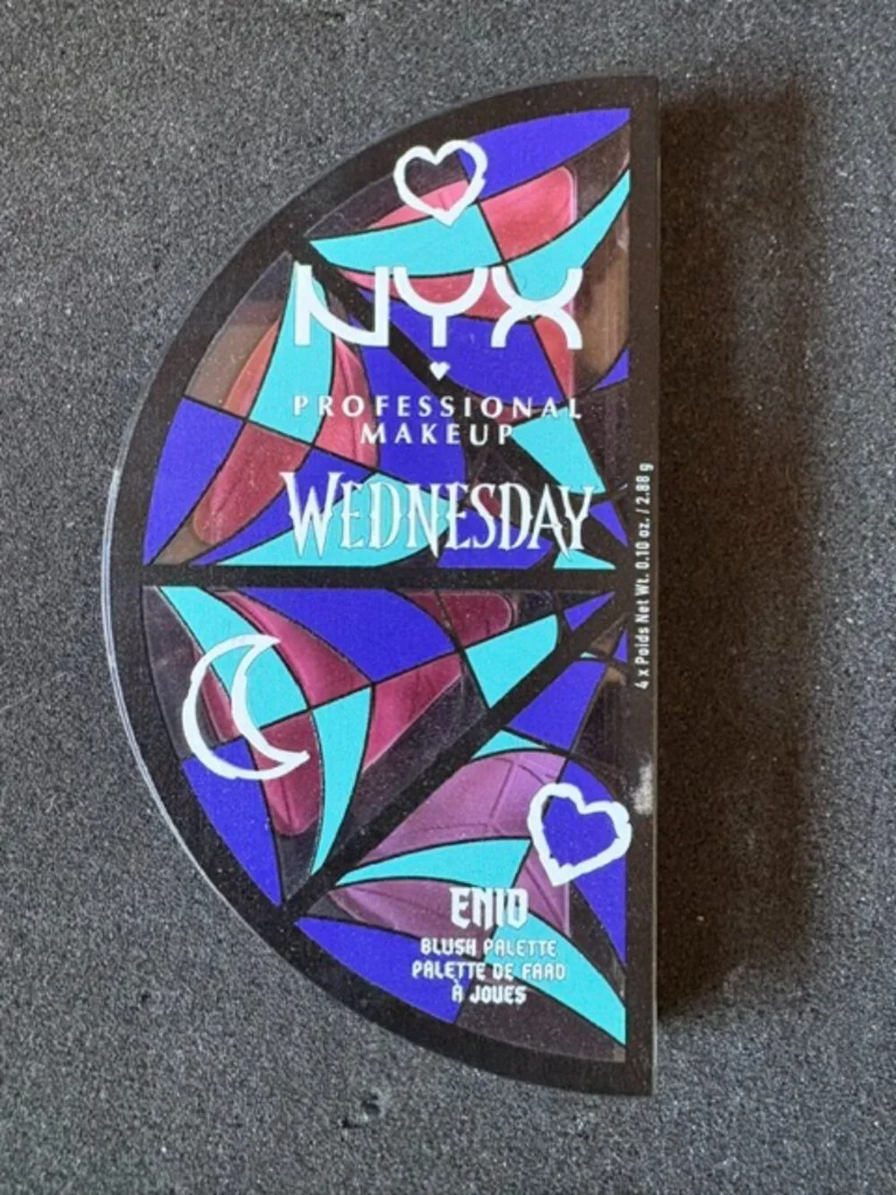 NYX Goth Wednesday Cheek Blush Palette Limited Edition Addams Enid Vegan Makeup